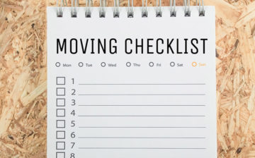 checklist for moving into a new house