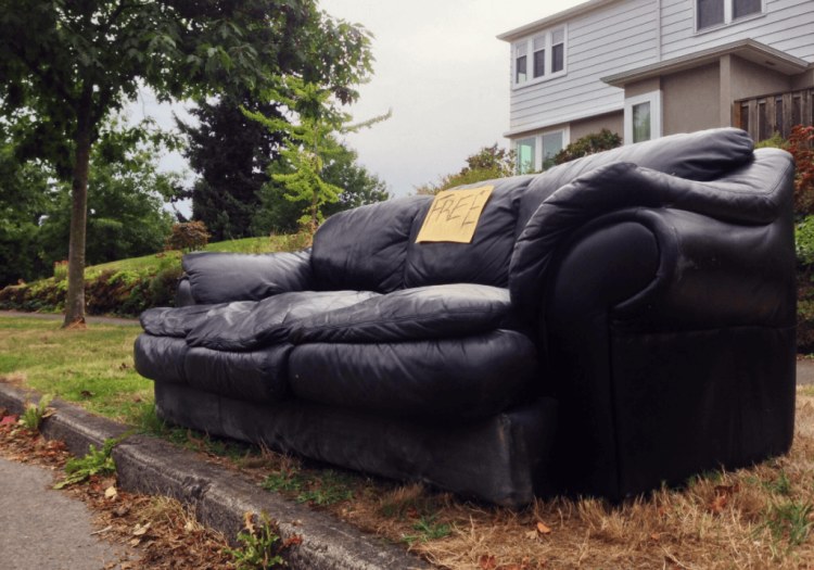 get rid of a couch for free