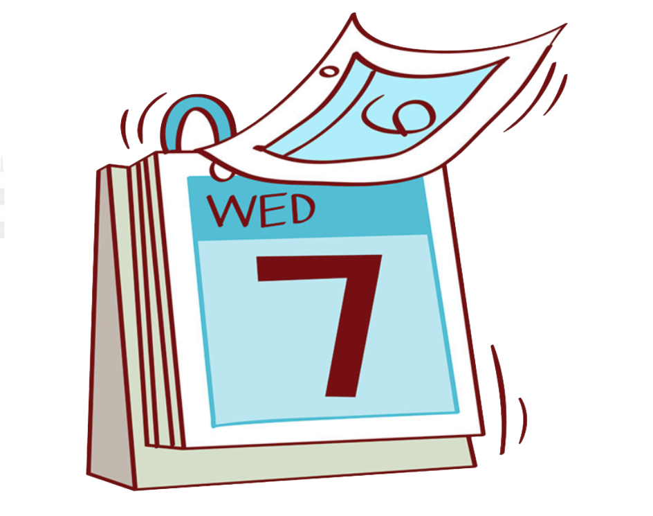 cartoon illustration of a calendar