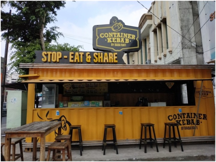 shipping container restaurant