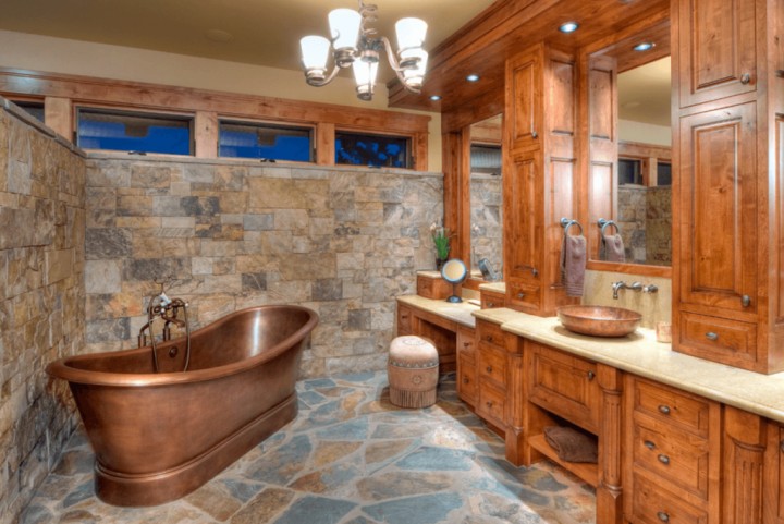 rustic bathroom design