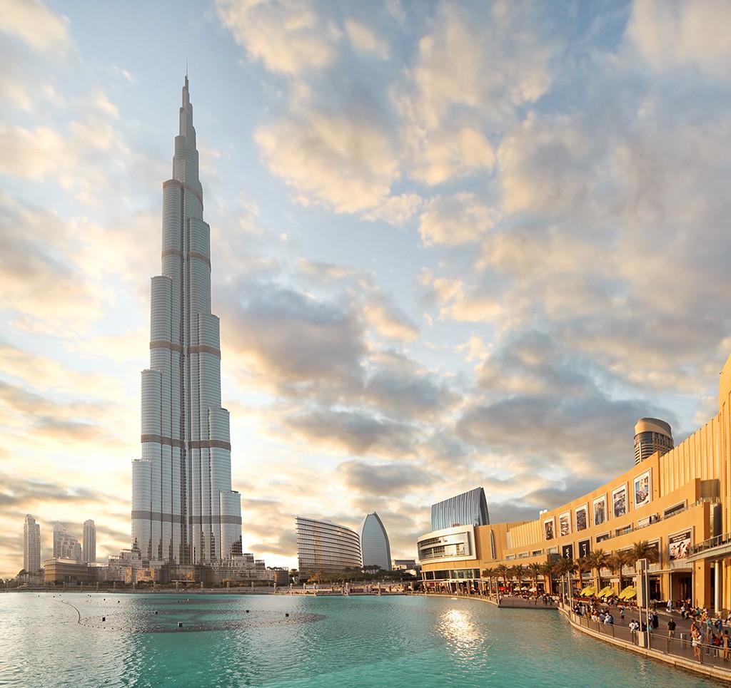 Burj Khalifa and surrounding buildings