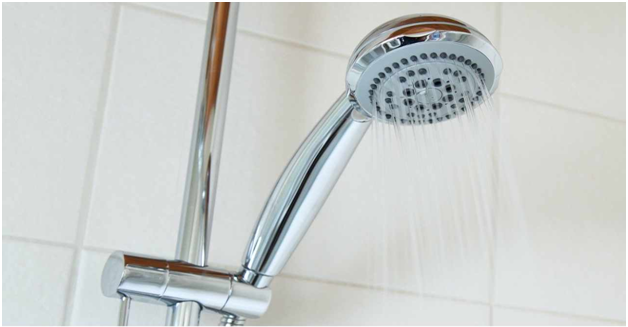 shower head with water coming out