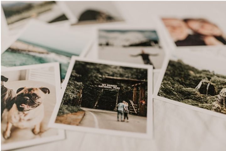 group of polaroid photos