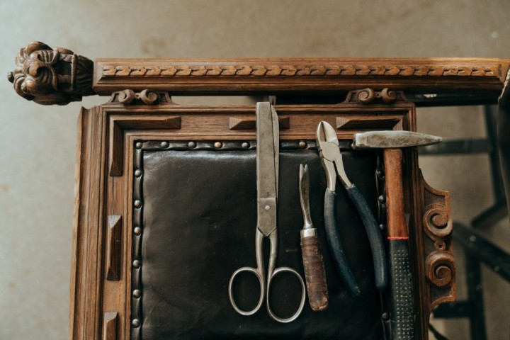 manual furniture restoration tools