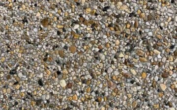 Exposed aggregate concrete