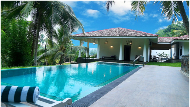 house with backyard pool