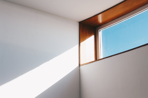 sunlight streaming in through a window