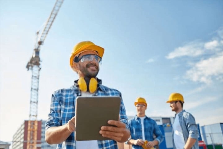 construction crew at a job site