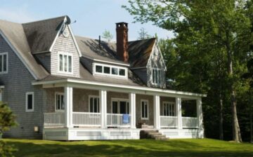 large two-story Cape Cod style house