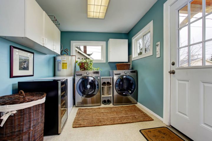 Add Storage Space with Smart Laundry Cabinet Design
