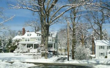 houses in winter