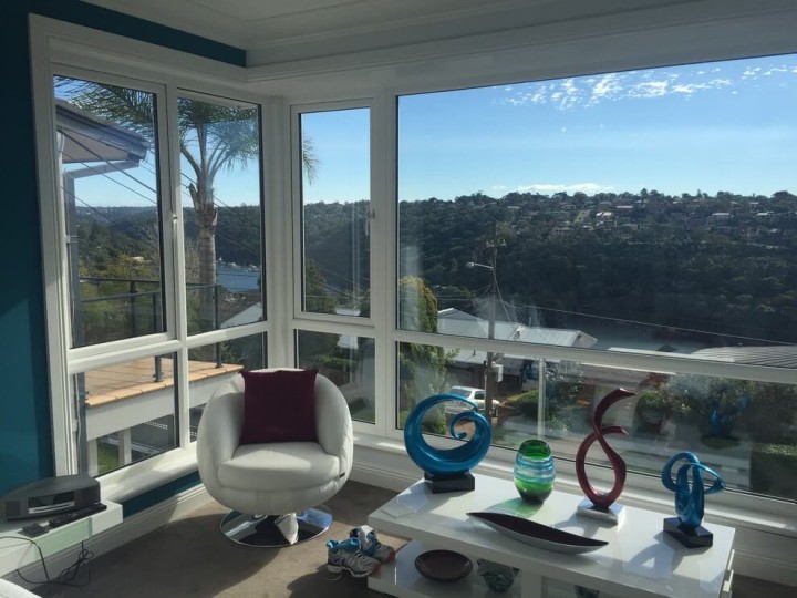 enclosed balcony with windows