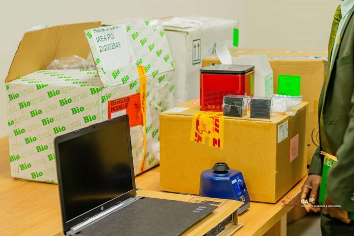 packing office equipment in boxes