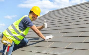 worker on the roof