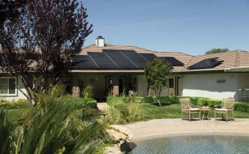 Solar panels powering a home in readiness for Winter