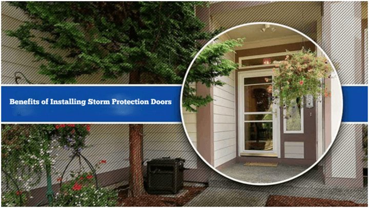 storm door at the front of a house