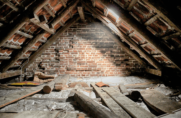 attic of a house