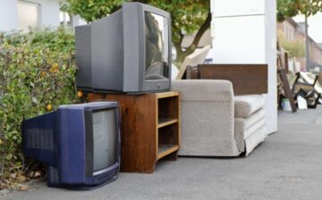 trash television and armchair