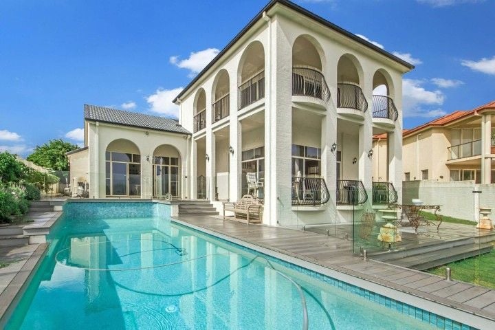 luxury house with enormous pool