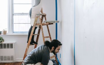 Couple renovating their home