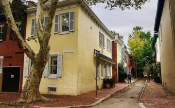 yellow house on street corner