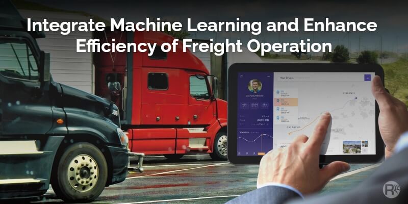 banner showing man using tablet in front of trucks