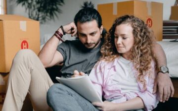 couple planning moving checklist