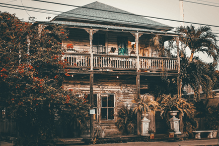 older home with wood exterior