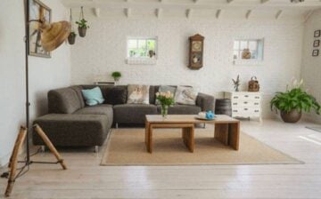 large dining room decorated with table and armchairs