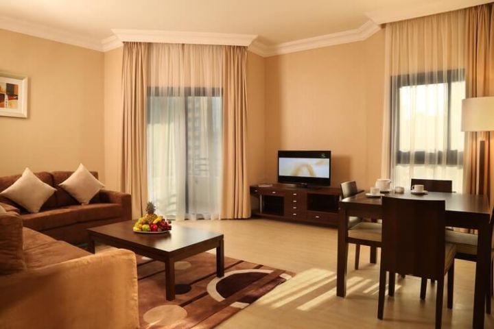 dining room with windows and decorated furniture