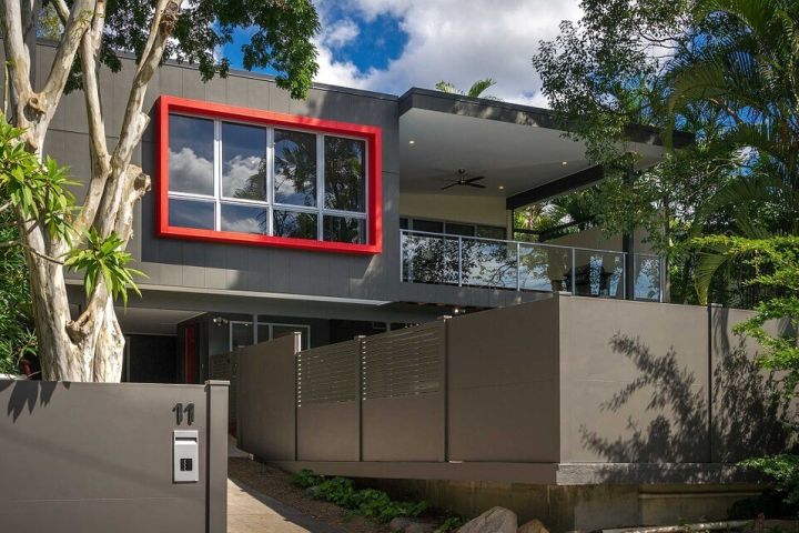 gray minimalist house