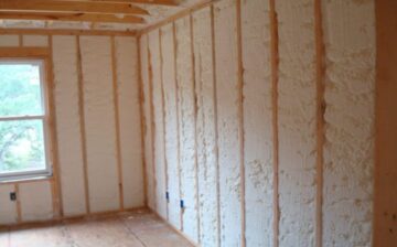 Spray Foam Insulation wall