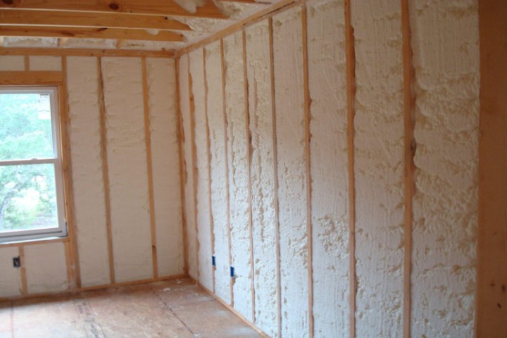 Spray Foam Insulation wall