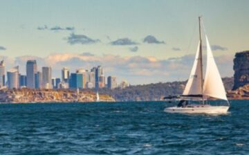 boat in australian water and coast