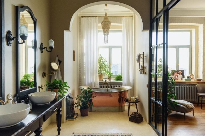 fancy remodeled bathroom