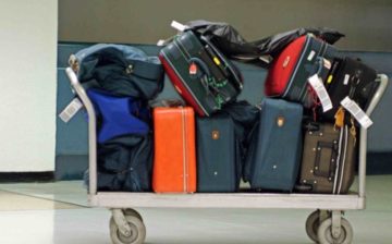 luggage in the airport