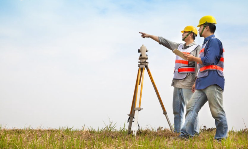 Surveying land experts