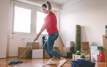 cleaning before moving in