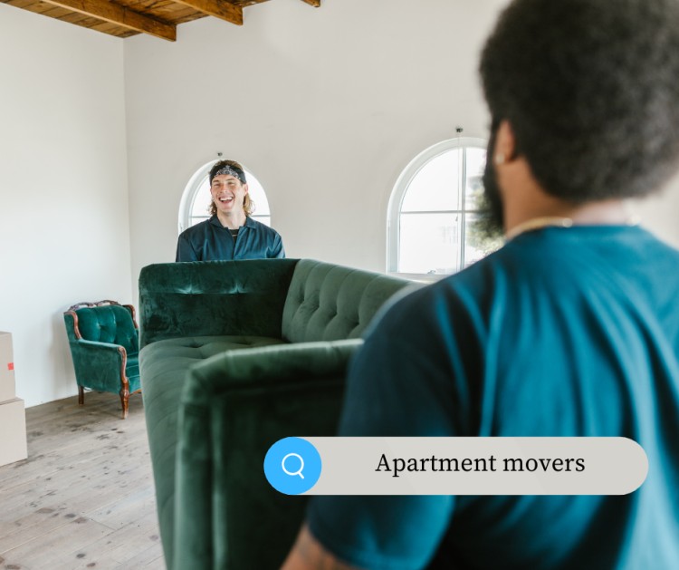 calling a moving company when moving apartments