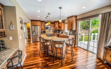 house with shiny wooden floor