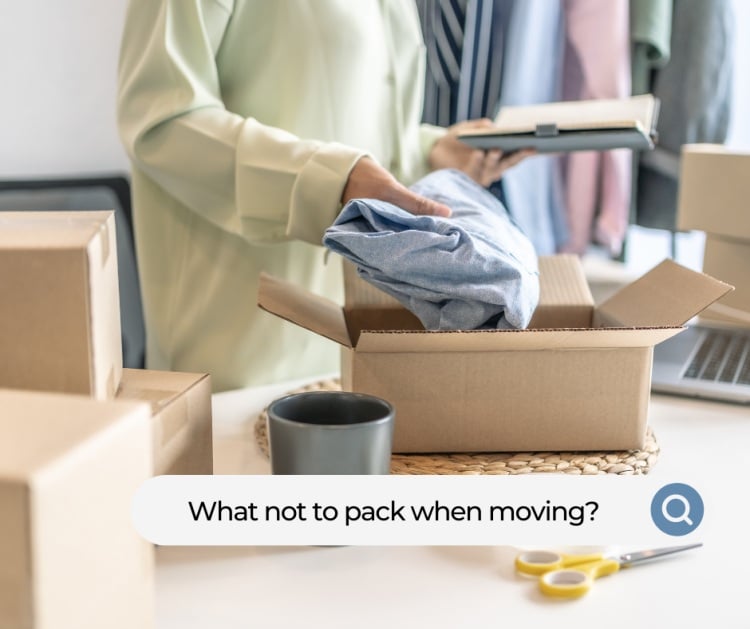 what not to pack when moving