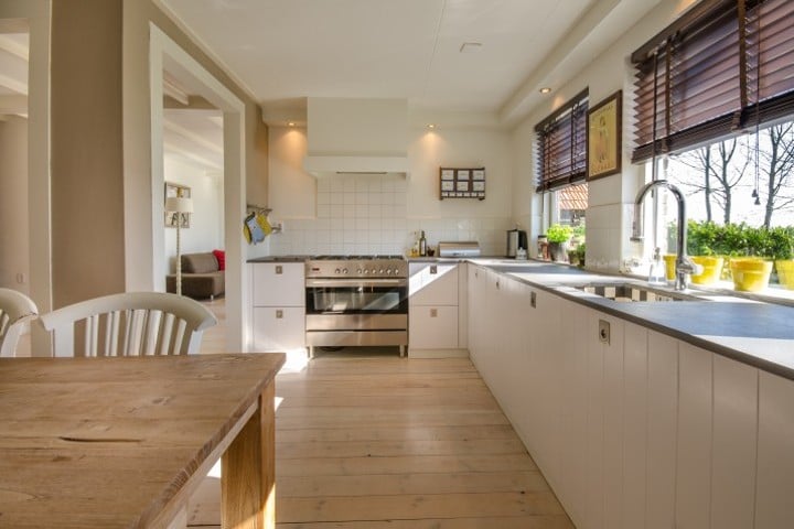 tidy kitchen of small apartment