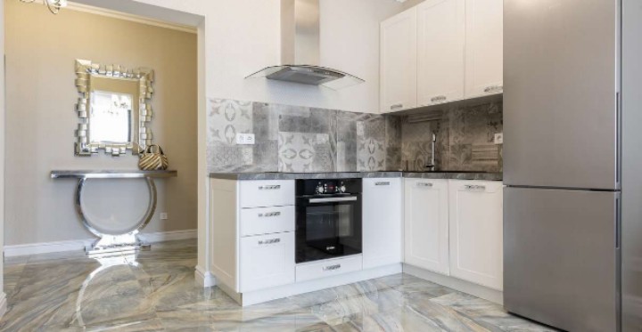 kitchen incorporating color