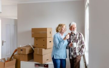 Downsizing in Retirement and decluttering boxes