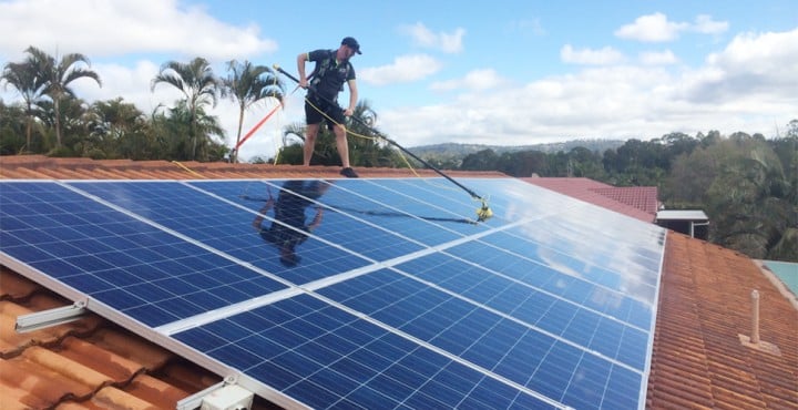 Cleaning Solar Panels