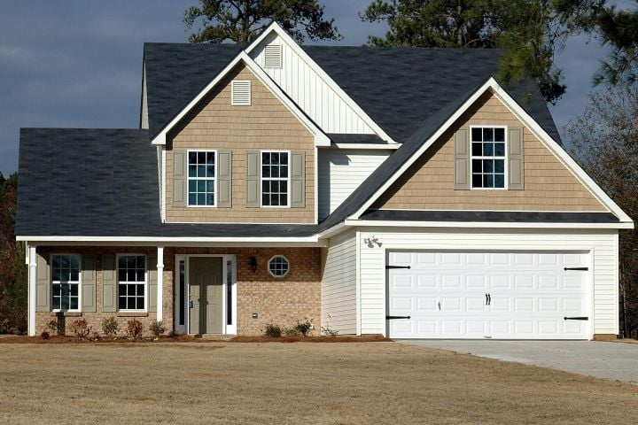 big house with garage