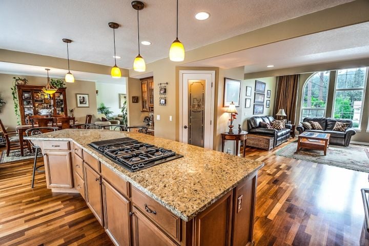 large tidy kitchen