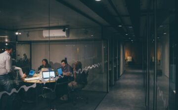 people working in office on staten island