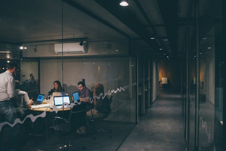 people working in office on staten island